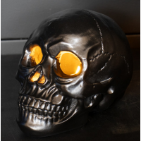 Череп Чорний Йорік з підсвічуванням