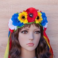 Украинский венок Иванна с маками