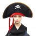 Шляпа пирата велюр с повязкой взрослый