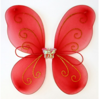 Крылья Бабочки 40х40см средние (красные) Крылья Бабочки 40х40см средние (красные)