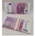 Пачка 500 ЕВРО подарочная ( прикольные деньги )