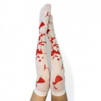 Чулки белые с кровью