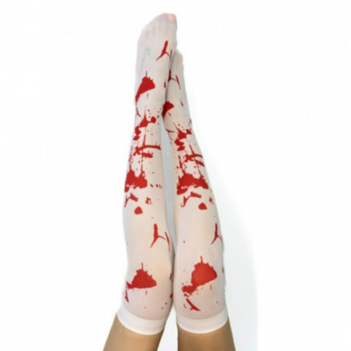 Чулки белые с кровью