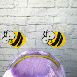 Ободок карнавальный Пчелка на пружинках