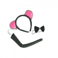 Набор мышки (ушки, хвост, галстук-бабочка)