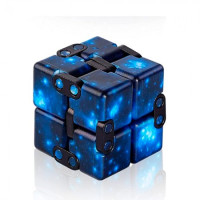 Кубик антистрес Infinity Cube космос (синій)