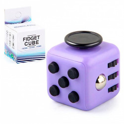 Кубик антистрес Fidget Cube (фіолетовий з чорним)