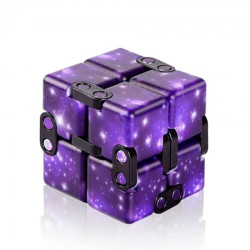 Кубик антистрес Infinity Cube космос (фіолетовий)