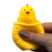 Игрушка антистресс Цыпленок Фуфлик в корзинке (желтый)