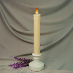 Свічка LED у свічнику L24см (біла)