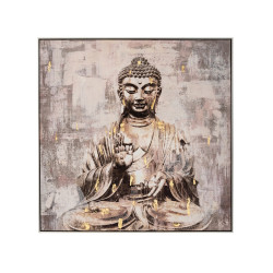 Картина в серебряной раме "будда" 102x102см