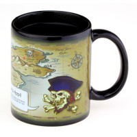 Чашка з терморисунком Карта піратських скарбів Treasure map Chameleon (TK48)