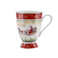 Кружка різдвяна колекція 300мл - Миколай на санях (986-079)
