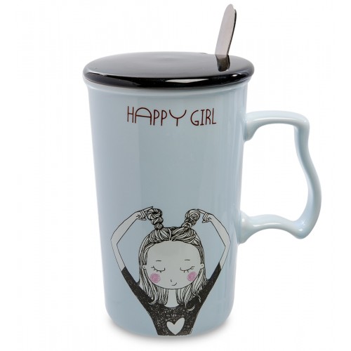 MUG-106/3 Кружка "щаслива дівчина" (108544)