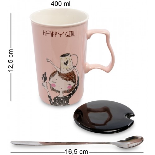 MUG-106/4 Кружка "щаслива дівчина" (108545)