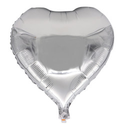Кулька (45см) Серце (срібна)