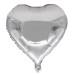 Кулька (45см) Серце (срібна)
