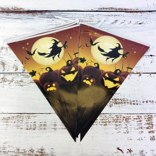 Гирлянда Хэллоуин флажки №18