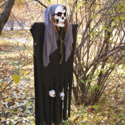Декор на хэллоуин Смерть (130см) черный с серым 11677