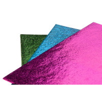 Папір фольгований для упаковки подарунків 50 * 70 см, уп 50 шт рожева (FURZ)