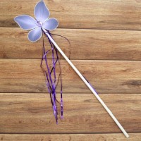 Чарівна паличка ФЕЇ з мішурою бузкова