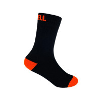 Носки водонепроницаемые детские Dexshell Ultra Thin Children Sock, р-р L, черный/оранжевый