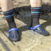 Носки водонепроницаемые Dexshell Ultra Dri Sports, р-р М, с голубой полосой