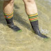 Носки водонепроницаемые Dexshell Ultra Dri Sports, р-р L, с оранжевой полосой.