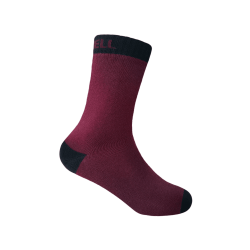 Носки водонепроницаемые детские Dexshell Ultra Thin Children Sock, р-р S, бордовый/черный
