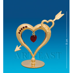 AR-1294/1 Фігурка "Серце зі стрілою" з цв.кр. (Юніон)
