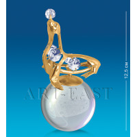 AR-3843/Glass Фігурка на кулі "Тюлень" (Юніон)