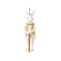 Фігурка декоративна "Кролик з тростиною" 10см 192-249
