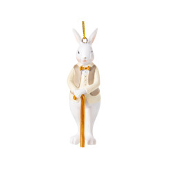 Фигурка декоративная "Кролик с тростью" 10см 192-249