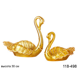 Комплект фігурок декоративних "Пара лебедів" 2 предмети 30см 118-498
