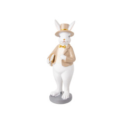 Фигурка декоративная "Кролик в шляпе" 5,5x5,5x15см 192-230