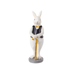 Фігурка декоративна "Кролик з тростиною" 5,5x5,5x15см 192-242