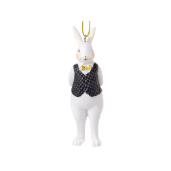 Фігурка декоративна "Кролик у фраку" 10см 192-272