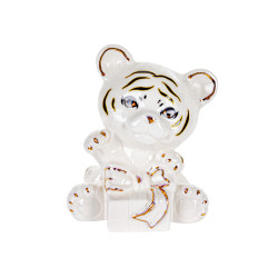 Фігурка декоративна "Тигр з подарунком" 8см 149-452
