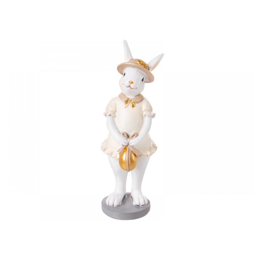 Фигурка декоративная "Кролик в платье" 5,5x5,5x15см 192-231