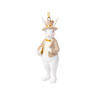 Фігурка декоративна "Кролик у фраку" 10см 192-258