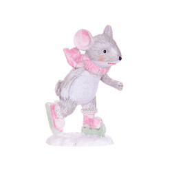 Фігурка декоративна "Мишка на ковзанах" 6,5х3х8см 192-013