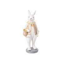 Фігурка декоративна "Кролик з кошиком" 5,5x5,5x15см 192-237