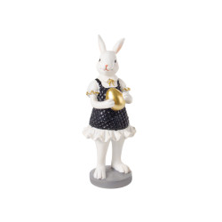 Фігурка декоративна "Кролик у сукні" 7x7x20,5см 192-247