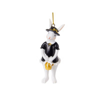 Фігурка декоративна "Кролик у капелюшку" 10см 192-257