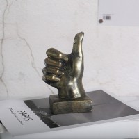 Статуетка жесту «палець вгору» мідна для дому, мідний, 9,5 × 6 × 15,5 см Статуетка жесту «палець вгору» мідна для дому, мідний, 9,5 × 6 × 15,5 см