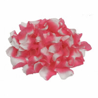 Пелюстки троянд (уп. 120шт) рожево-білі