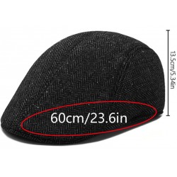 Чорна чоловіча кепка Gatsby 1920-х з окружністю 60 см