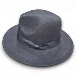 Шляпа гангстерская «Черный джаз» с бантом