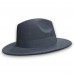 Чорний капелюх-федора з широкими полями та бантом, унісекс, 56–58 см