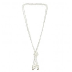 Довге перлове намисто 120 см з вузлом для вечірки в стилі Гетсбі